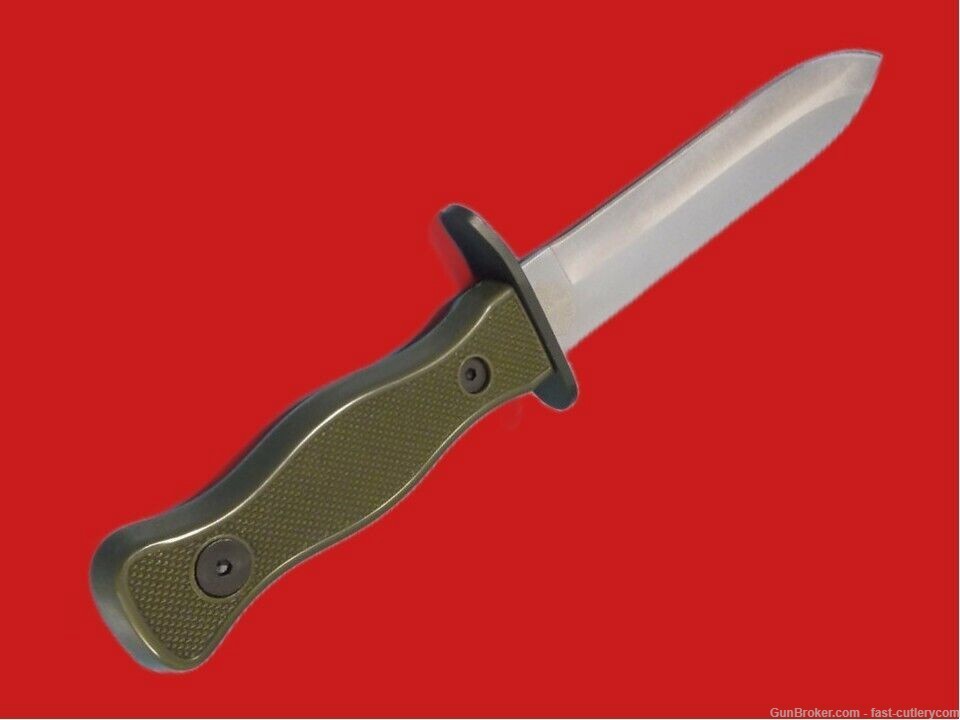 Bundeswehr OD Military Combat fixed blade field knife 10 3/8 FREE Gift-img-1