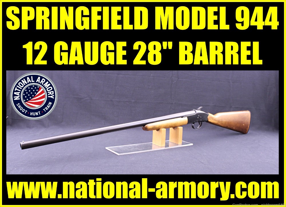 SAVAGE ARMS SPRINGFIELD MODEL 944 12 GAUGE 28" MOD BARREL CHOKE BREAK OPEN-img-0