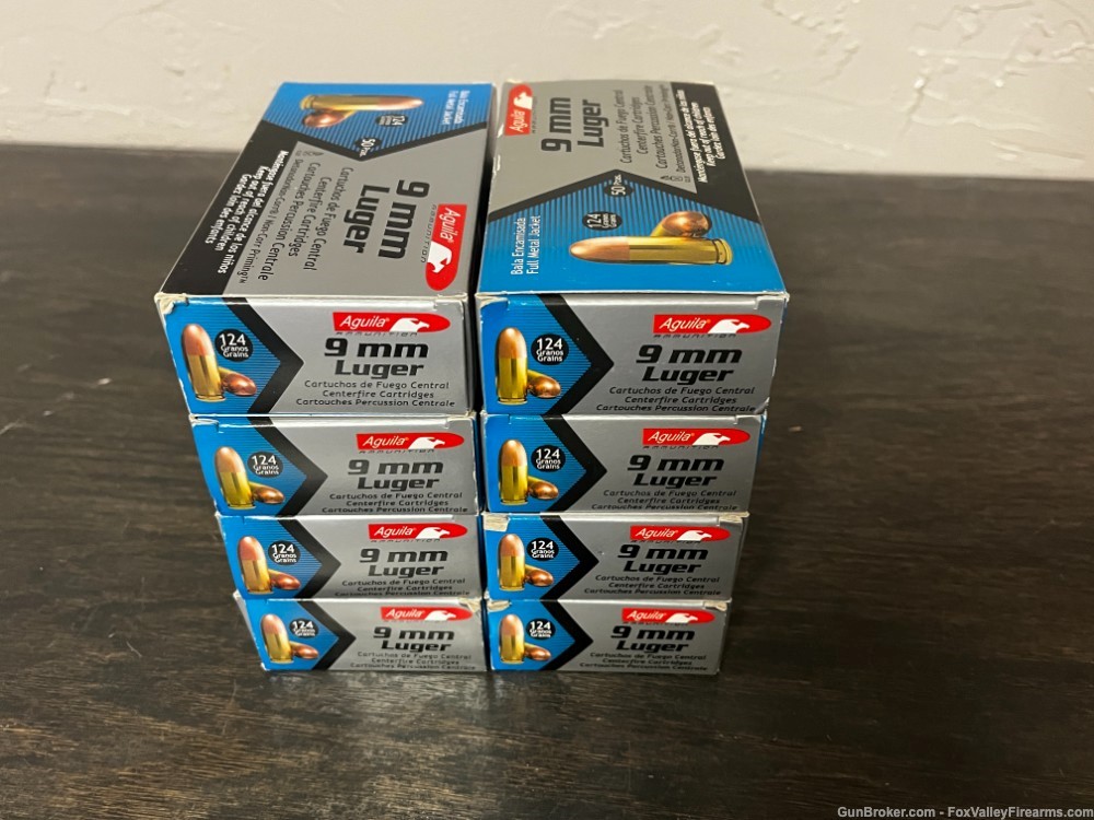 Aguila 124 grain 9 mm 400 rounds $1 NO RESERVE-img-0
