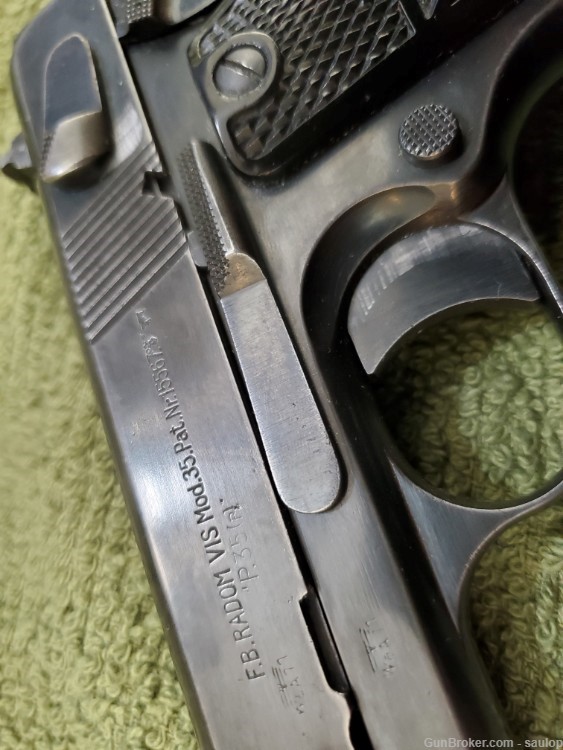 Radom P35 semi-automatic pistol, Serial number CO537. It has a 4 ½” barrel.-img-1