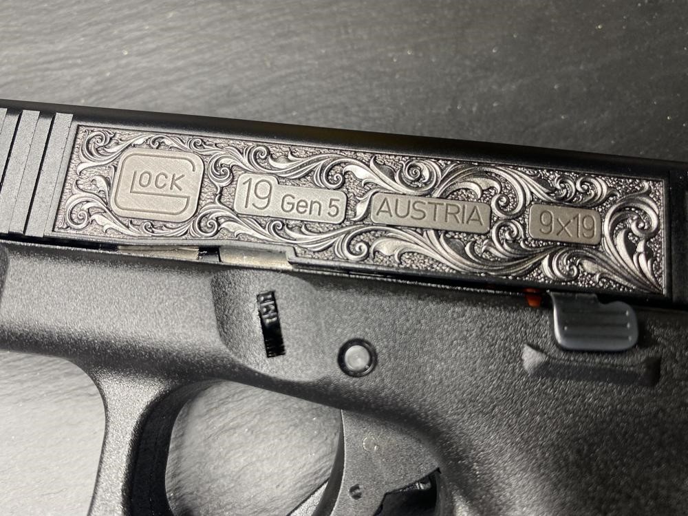 Glock 19 Gen 5 REGAL Custom Engraved G19 by Altamont-img-3