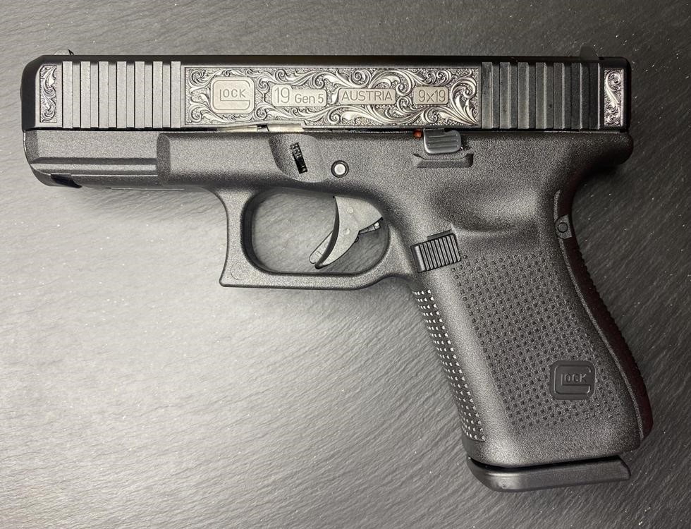 Glock 19 Gen 5 REGAL Custom Engraved G19 by Altamont-img-2