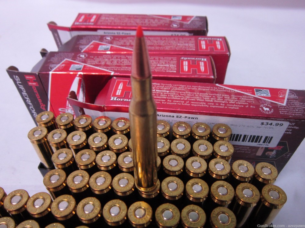 Hornady SST Hunting Ammunition in .270 Win., 100 Rounds-img-9