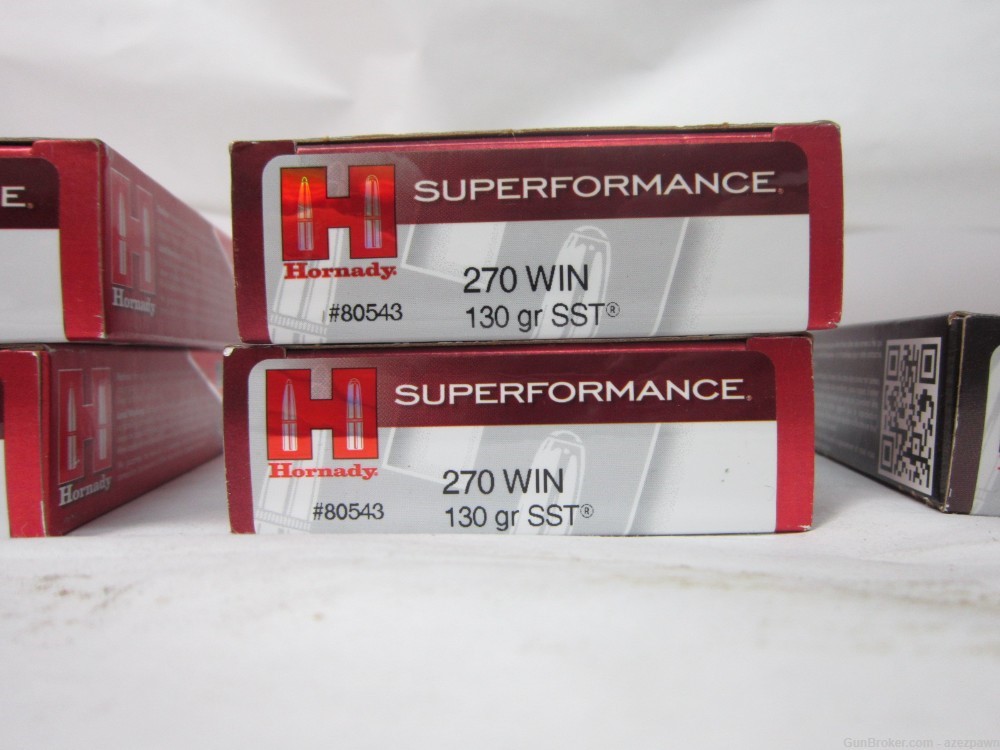 Hornady SST Hunting Ammunition in .270 Win., 100 Rounds-img-2