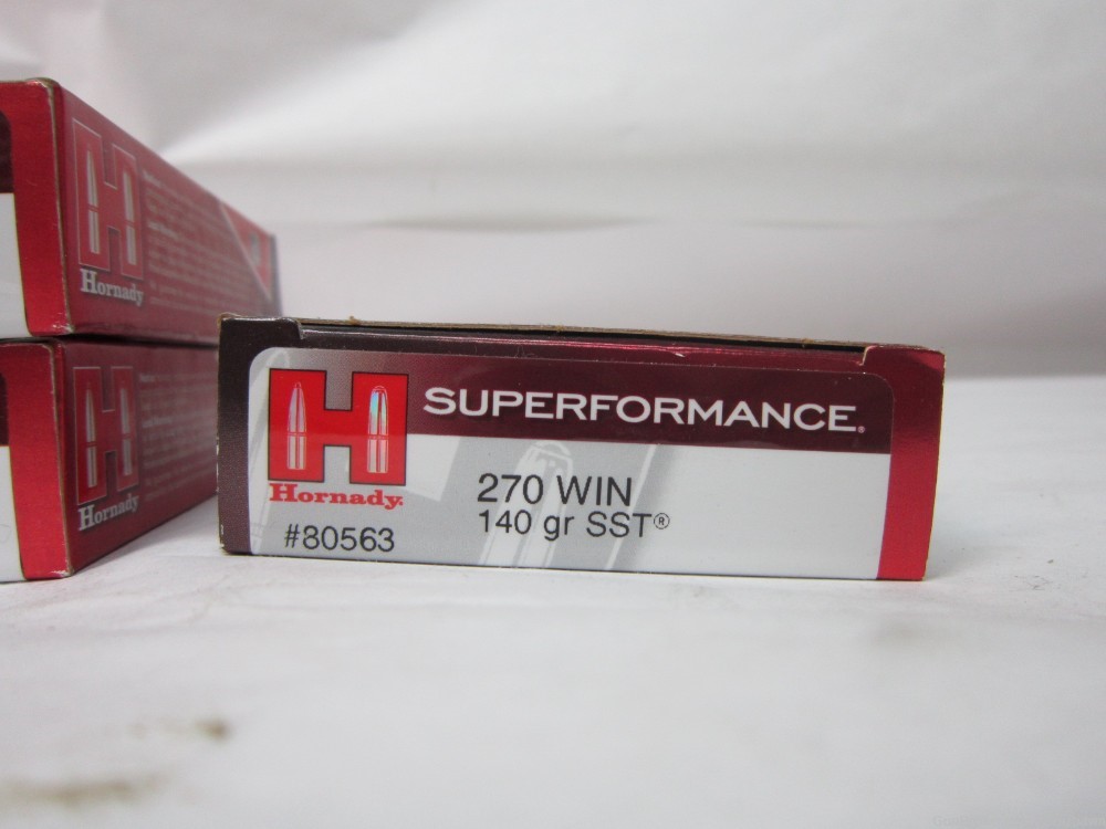 Hornady SST Hunting Ammunition in .270 Win., 100 Rounds-img-3