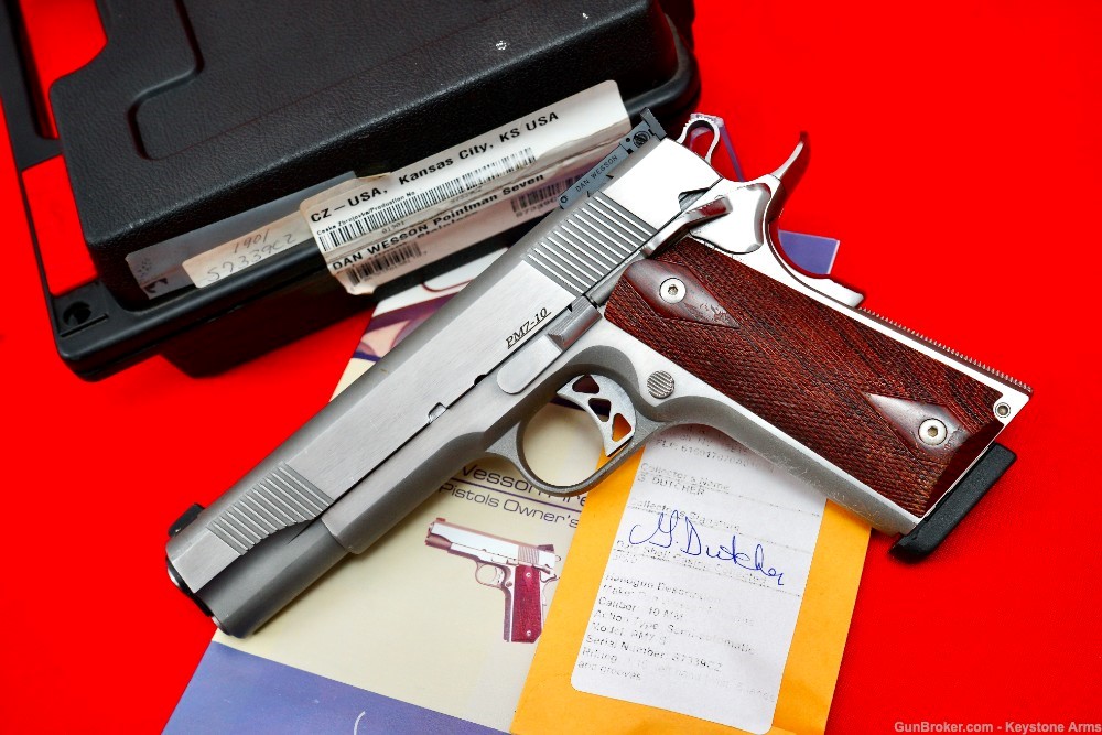 Awesome Dan Wesson PM7-10 10MM Pointman Seven Stainless w/ Original Case-img-19