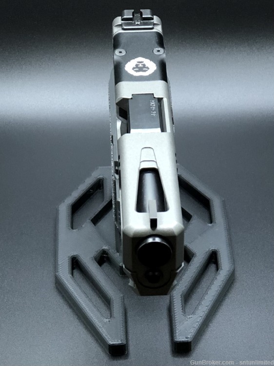 New Custom glock 19 gen3 Tungsten sniperSCT Frame w Leo Precision slide 9mm-img-2