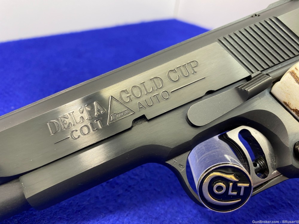 1991 Colt Delta Gold Cup 10mm *ULTRA RARE ROYAL BLUE MODEL* Collector Grade-img-15