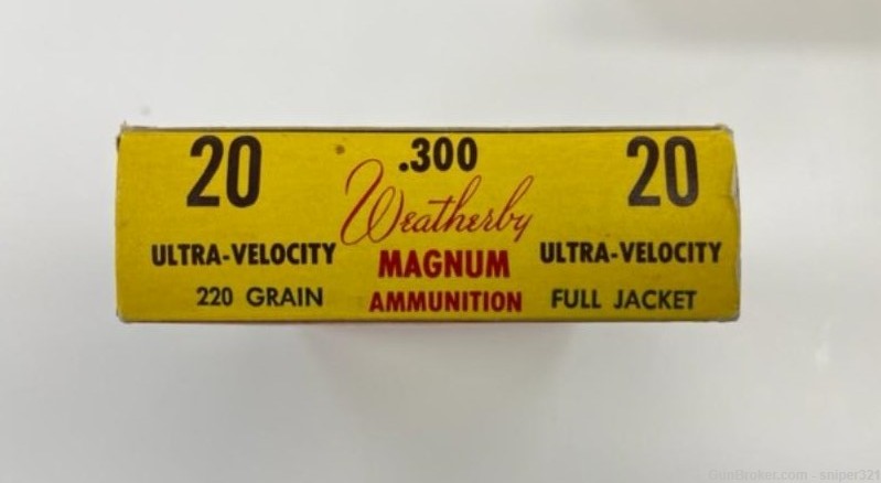 64 Rounds of Weatherby Ultra Velocity .300 Weatherby Magnum Ammo-img-1