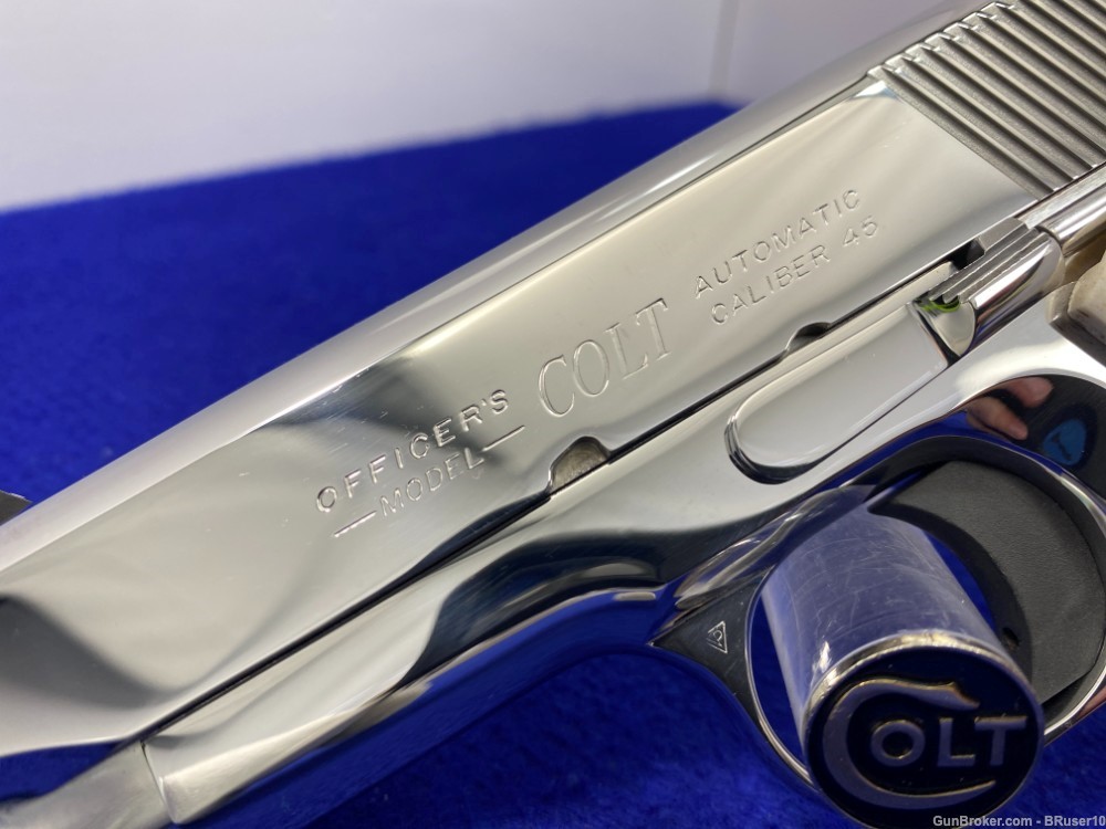 1999 Colt Officer's -Breathtaking Bright Stainless- *RARE FACTORY ENHANCED*-img-15