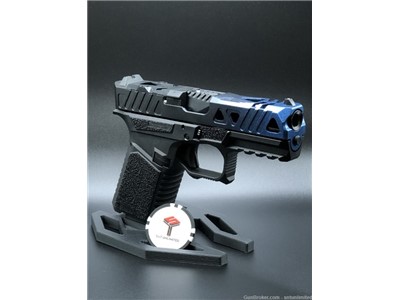 New Custom glock 19 gen3 cobalt faded SCT Frame w Leo Precision slide 9mm