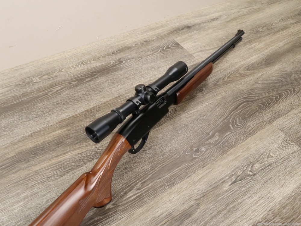 Remington Model 572 Fieldmaster Pump Action .22 Sh-L-LR 21" 1988 w/Scope-img-18