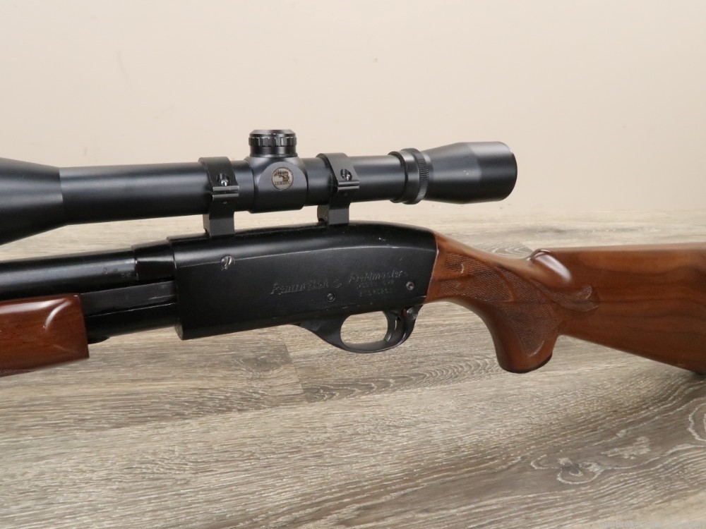 Remington Model 572 Fieldmaster Pump Action .22 Sh-L-LR 21" 1988 w/Scope-img-3