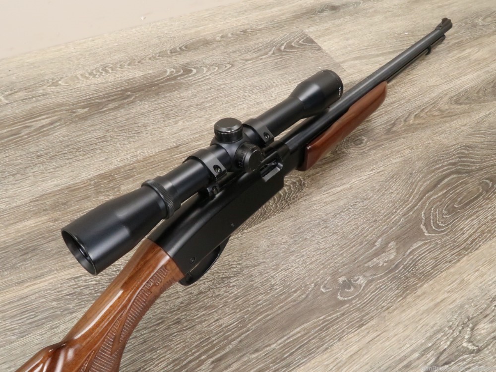 Remington Model 572 Fieldmaster Pump Action .22 Sh-L-LR 21" 1988 w/Scope-img-17