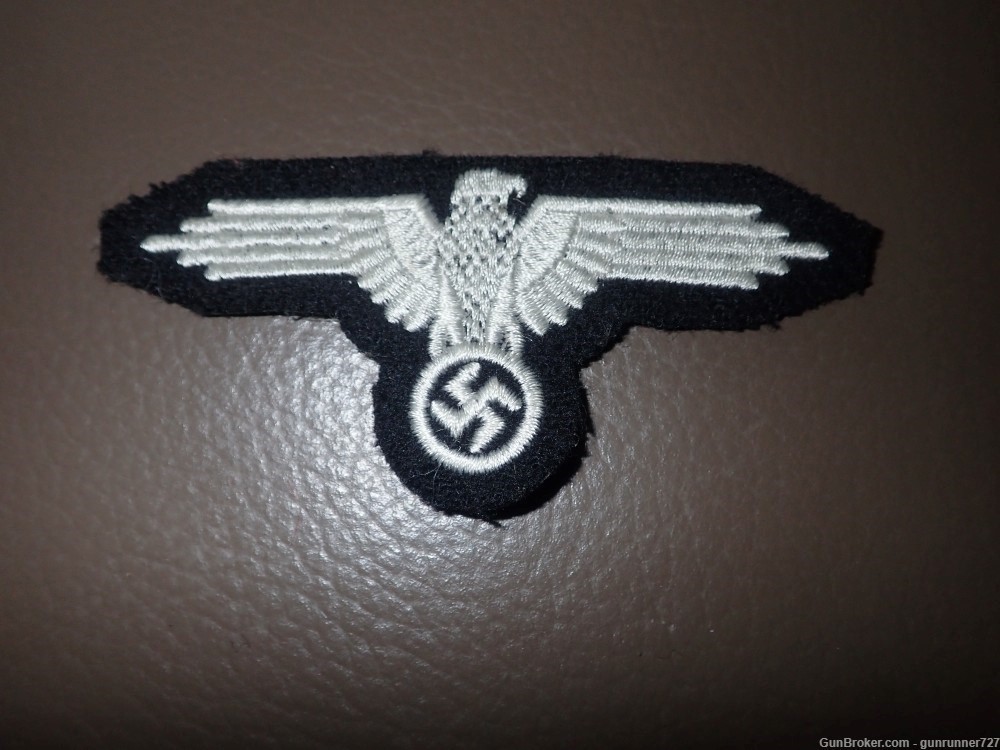 Wehrmacht silver bullion eagle insignia patch ORIGINAL-img-0