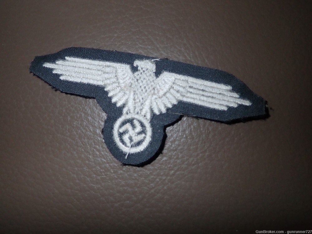 Wehrmacht silver bullion eagle insignia patch ORIGINAL-img-2