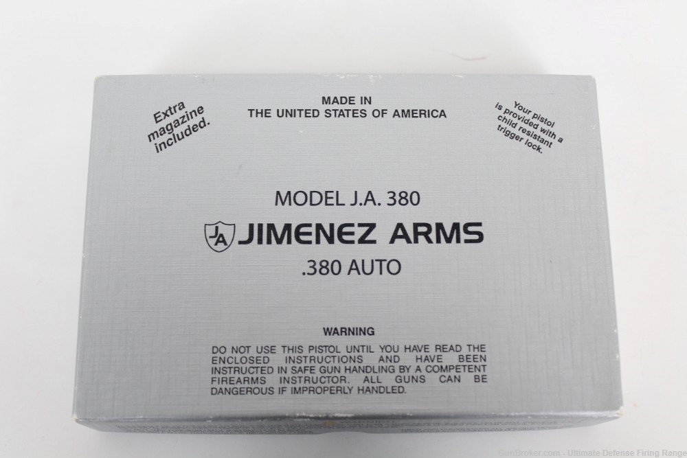 Excellent Jimenez Arms Model J.A. 380 chambered in 380 Auto 2-Tone 2 Mags-img-3