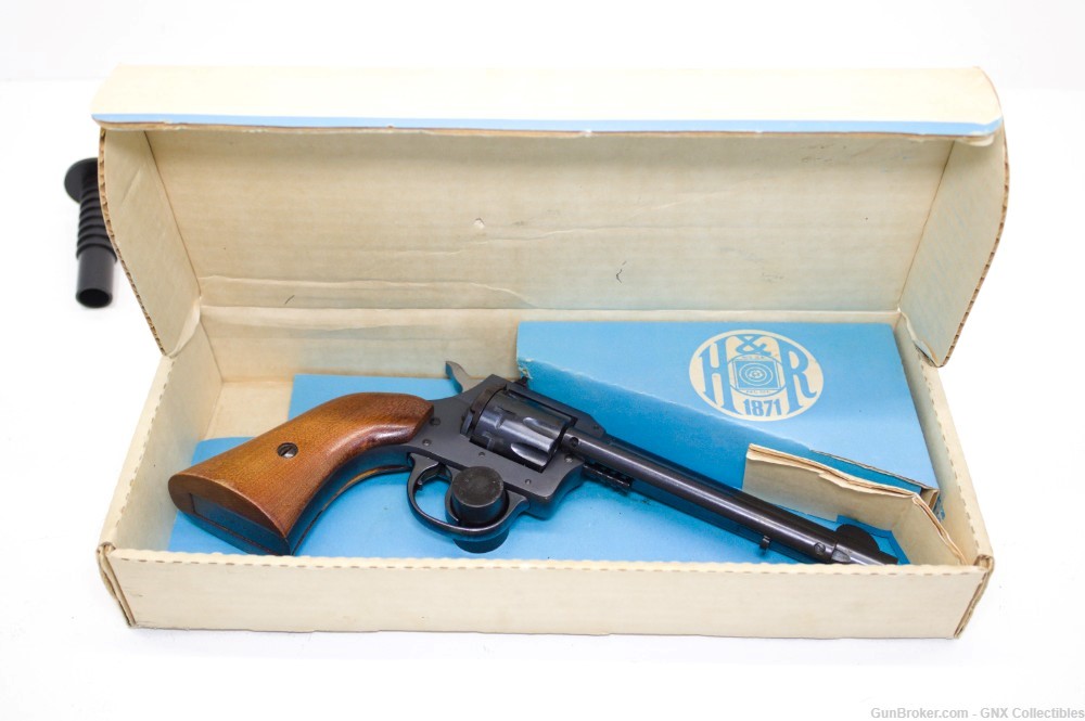 VERY NICE In-Box H&R 949 .22 LR Double Action 9 Shot - PENNY START!-img-1