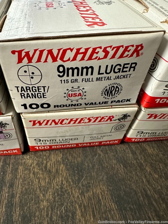 Winchester 9mm 115gr  600 rounds NO RESERVE-img-1