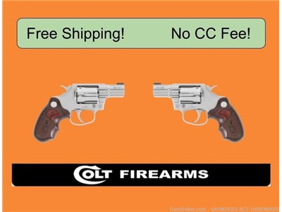 Colt Cobra TLS .38 Special 2" 6rd Stainless Revolver