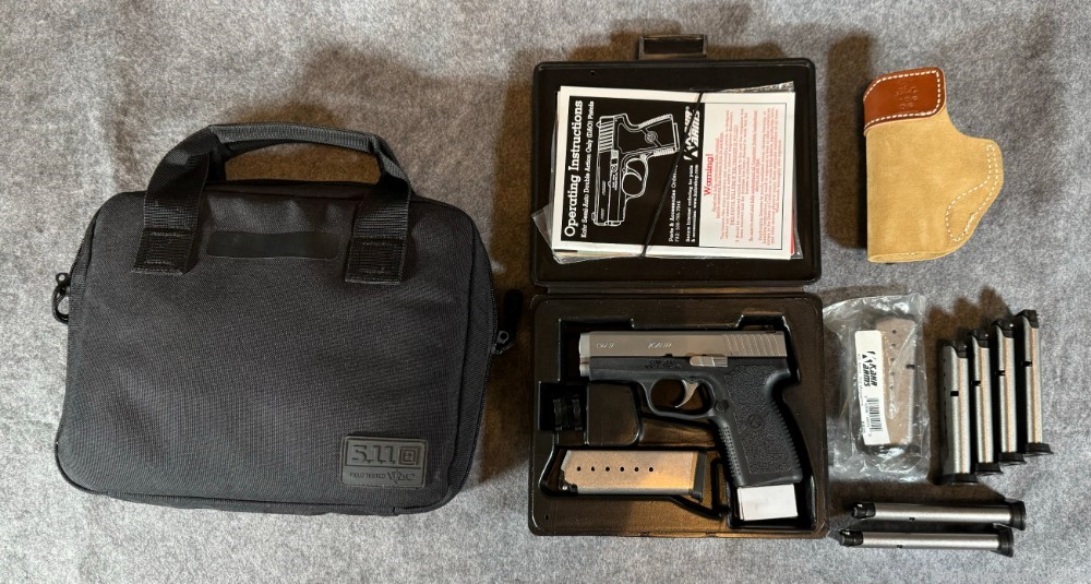 Kahr CW9 9mm with Extra Mags, Holster, and Bag-img-1