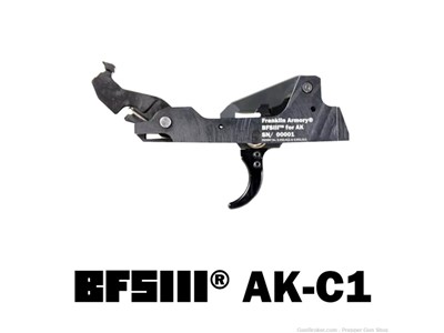 FRANKLIN ARMORY BFSIII AK-C1 BINARY TRIGGER - FOR MOST AK47's 7.62x39