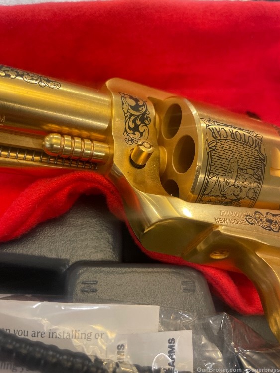 UNFIRED Rare 24k gold engraved Ruger Super Blackhawk 44 Magnum New!-img-10