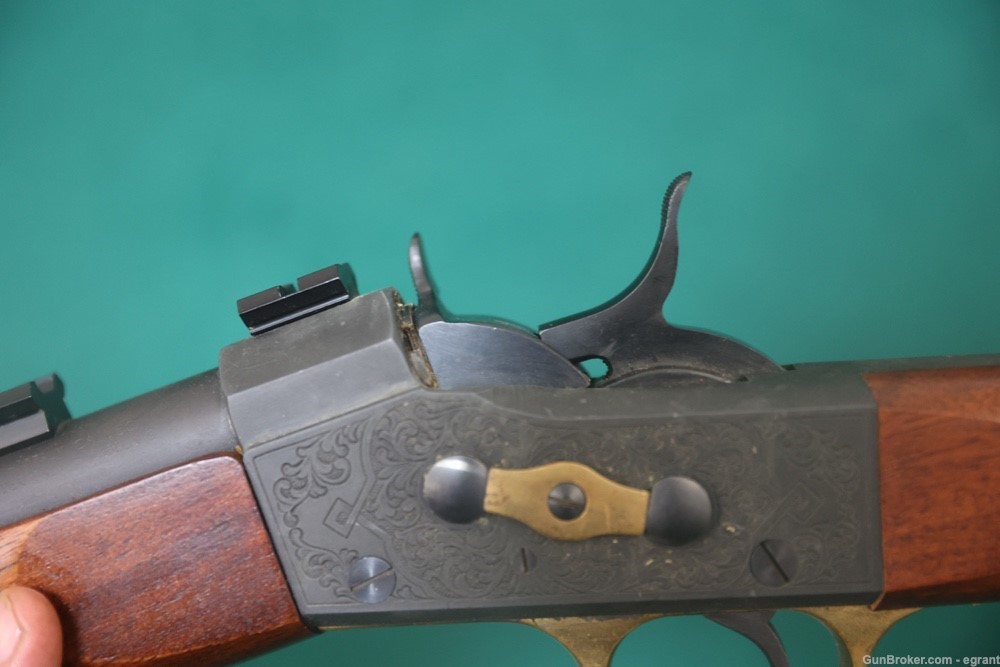 BP-749* Cabelas Pedersoli Remington rolling block percussion rifle 50 cal -img-3