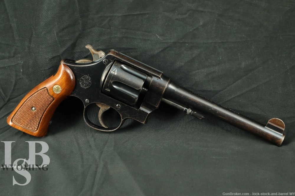 WWI Smith & Wesson S&W .455 Mark II Hand Ejector .45 Colt Revolver, C&R-img-0