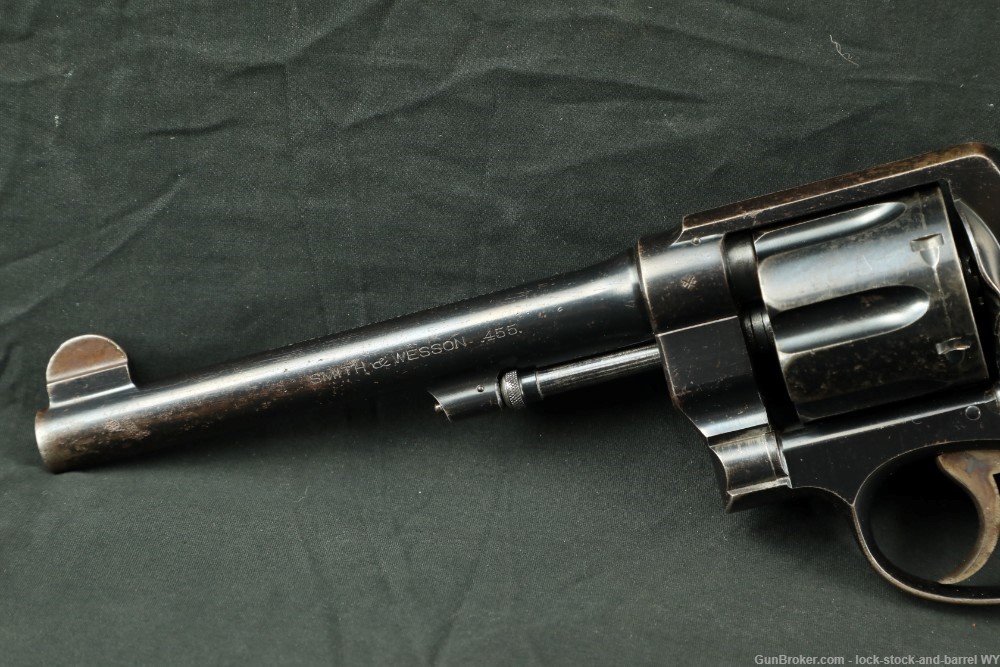 WWI Smith & Wesson S&W .455 Mark II Hand Ejector .45 Colt Revolver, C&R-img-5