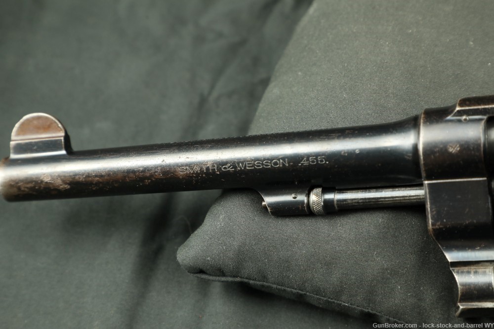 WWI Smith & Wesson S&W .455 Mark II Hand Ejector .45 Colt Revolver, C&R-img-22