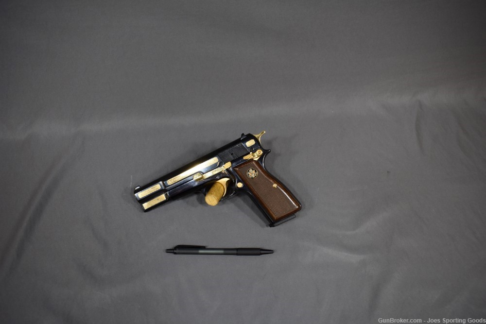 Commemorative CIA Browning Hi-Power - .40 S&W Pistol w/ 24k Gold Plating-img-7