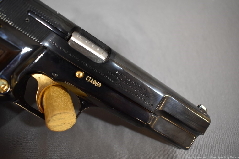 Commemorative CIA Browning Hi-Power - .40 S&W Pistol w/ 24k Gold Plating-img-11