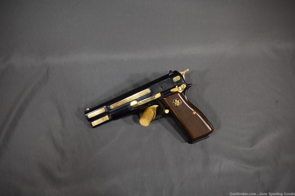 Commemorative CIA Browning Hi-Power - .40 S&W Pistol w/ 24k Gold Plating-img-2