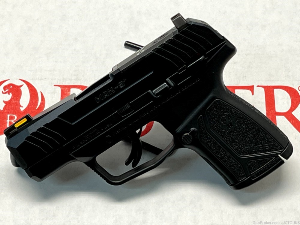 Ruger MAX-9 9mm Optic Ready Pistol, Thumb Safety, Night Sights, NO CC FEES-img-0