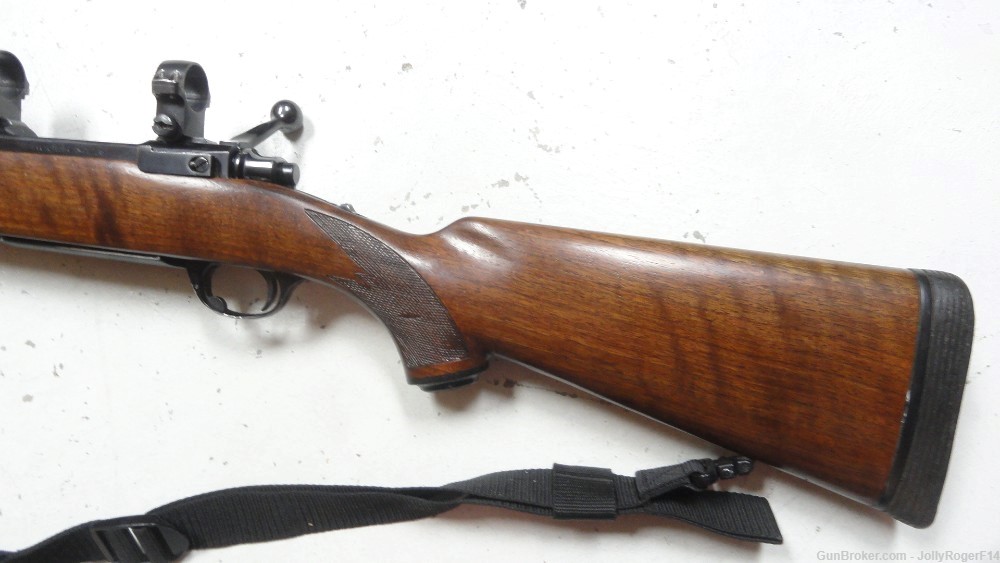 Tang Safety Ruger M77 w/African Safari Style Iron Sights/Rings 338 Win Mag-img-11
