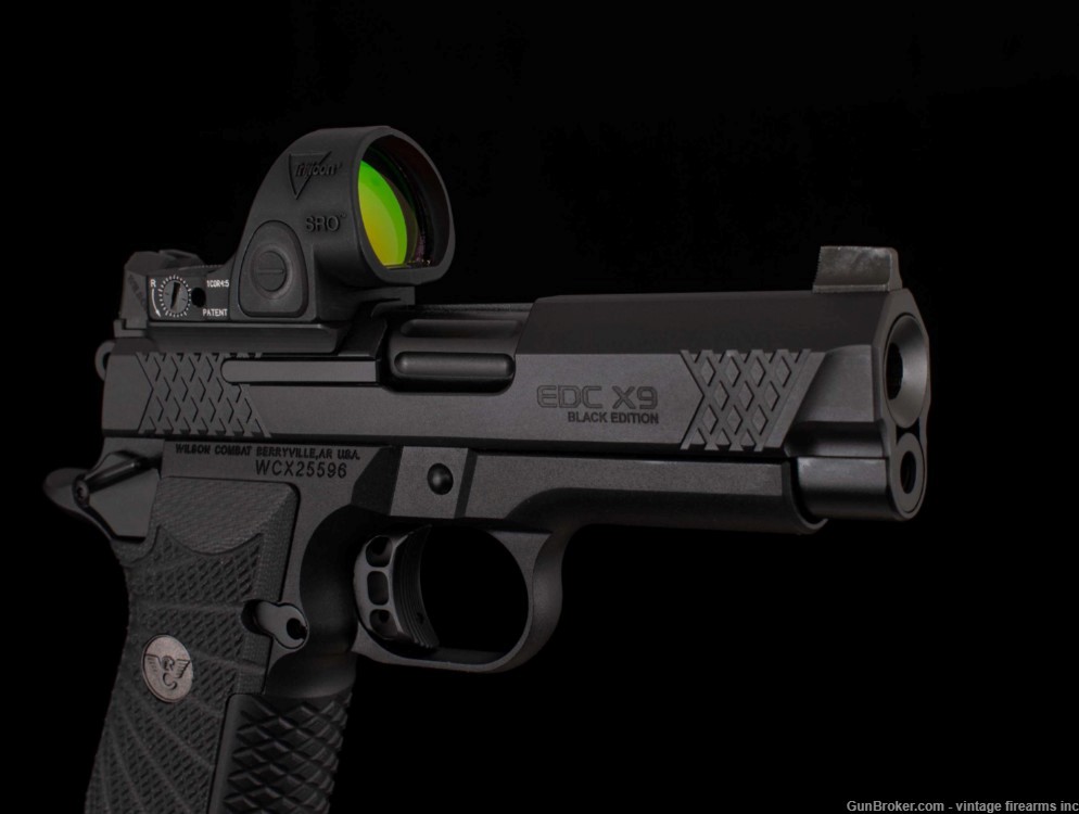 Wilson Combat EDC X9 9mm - VFI SERIES, BLACK EDITION, TRIJICON SRO-img-3