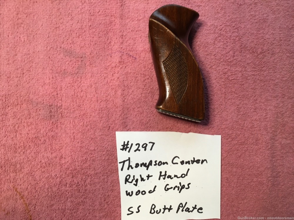 Thompson Center Handgun Grip Right Hand SS Butt Plate-img-6
