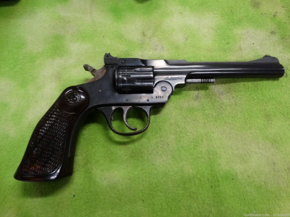 Iver Johnson Trailsman 66 in 22lr, Top Break Revolver 8 shot 6" C&R-img-0