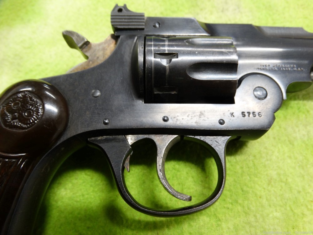 Iver Johnson Trailsman 66 in 22lr, Top Break Revolver 8 shot 6" C&R-img-2