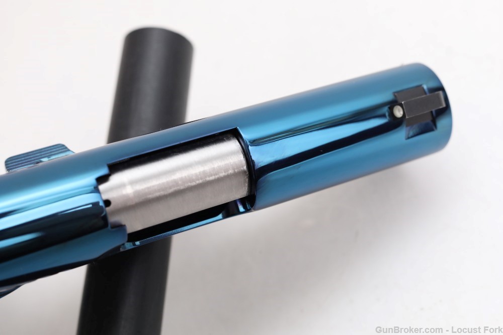 Kimber Custom Micro 9 Sapphire BLUE Engraved w/ Factory Box LIKE NEW NoRsrv-img-20