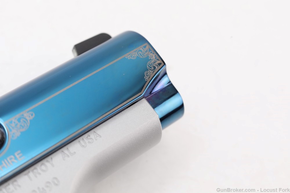Kimber Custom Micro 9 Sapphire BLUE Engraved w/ Factory Box LIKE NEW NoRsrv-img-28