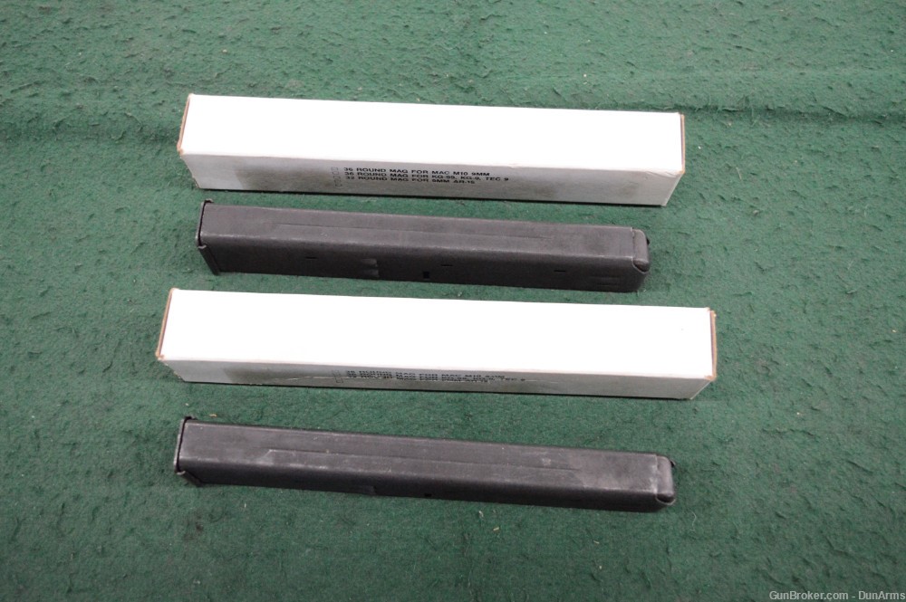 2 NOS? White Box UZI 32rd 9mm Magazines Parkerized Finish IWI? Mags-img-1