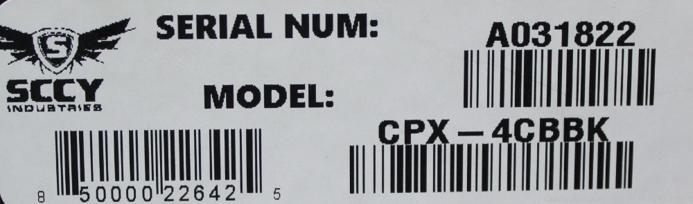 NIB SCCY CPX-4-CB SEMI AUTO PISTOL, 380 ACP, 2.96" BRL, 10 RND-img-3