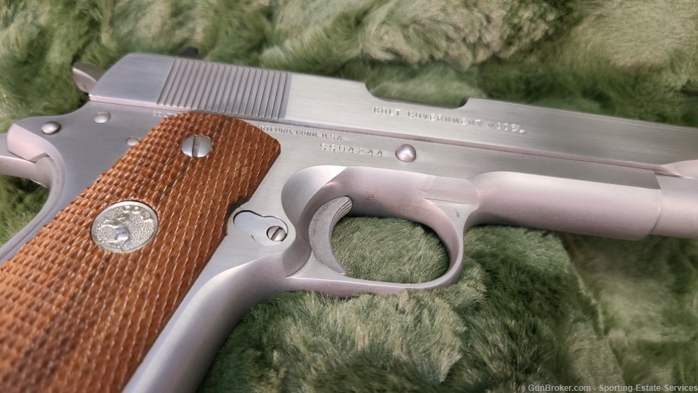 Colt 1911 Government .45acp - Stainless - Made in 1984 - Series 80-img-8