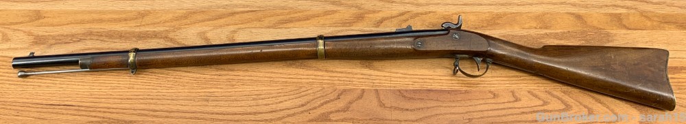 NAVY ARMS CO. SINGLE HAMMER BLACK POWDER RIFLE MUZZLOADER BRASS BANDS CCH-img-3
