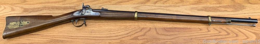 NAVY ARMS CO. SINGLE HAMMER BLACK POWDER RIFLE MUZZLOADER BRASS BANDS CCH-img-2