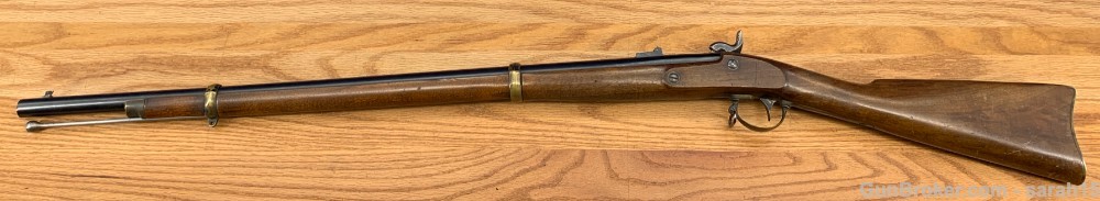 NAVY ARMS CO. SINGLE HAMMER BLACK POWDER RIFLE MUZZLOADER BRASS BANDS CCH-img-28