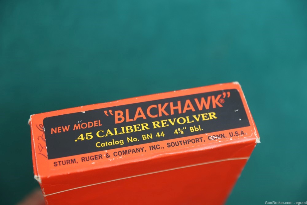 B3414 Ruger Blackhawk 45 Colt in Box pre-warning -img-7