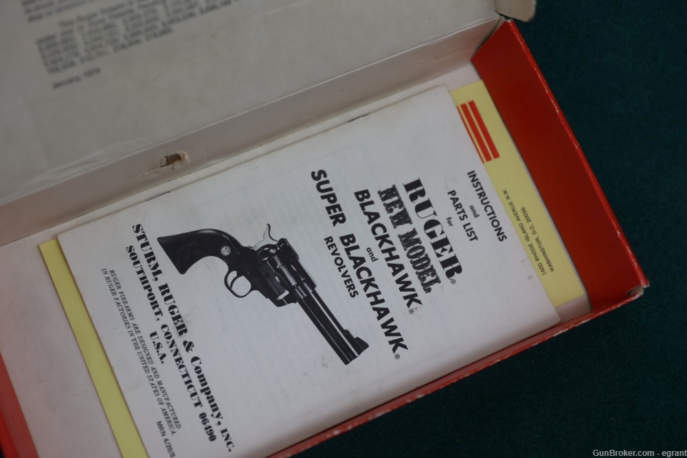 B3414 Ruger Blackhawk 45 Colt in Box pre-warning -img-9